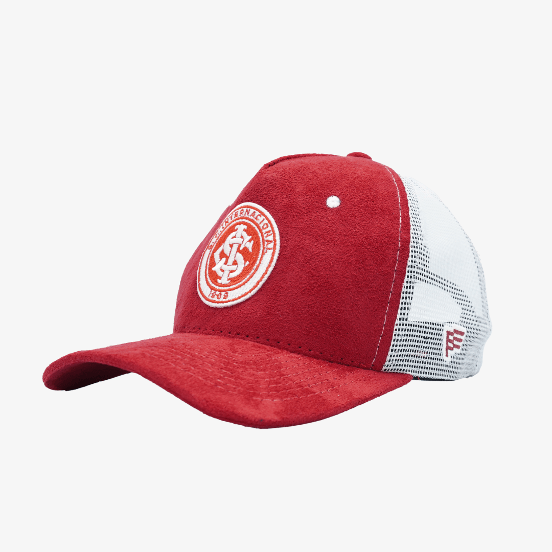 Boné Trucker Internacional Tela - Vermelho