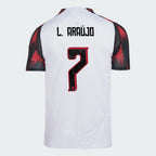Camisa Adidas Flamengo 2025/26 II DE L. ARAÚJO N° 7